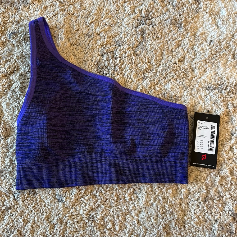 Peloton One Shoulder Seamless Crop Bra
